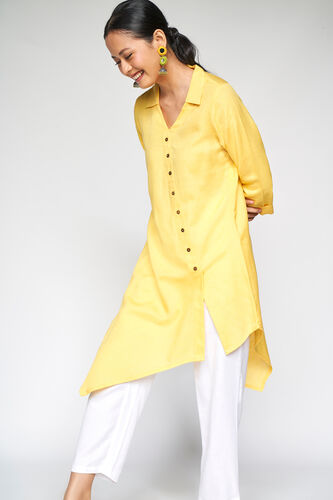 Asymmetric Tunic, Yellow, image 2